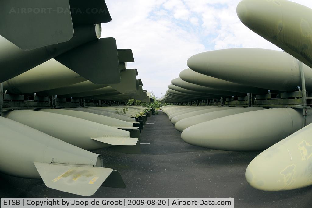 Büchel Airforce Base Airport, Büchel / Cochem Germany (ETSB) - a collection of Tornado fuel tanks