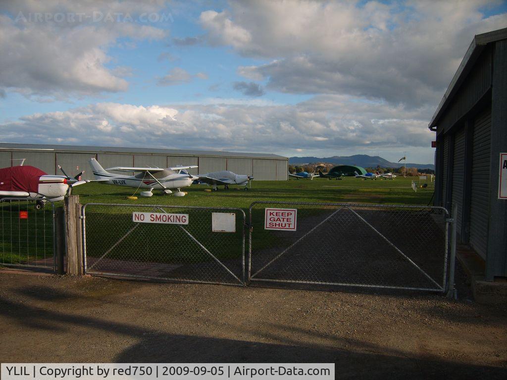 Lilydale Airport, Lilydale, Victoria Australia (YLIL) - Hangar and Tiedown Area, Lilydale Airfield