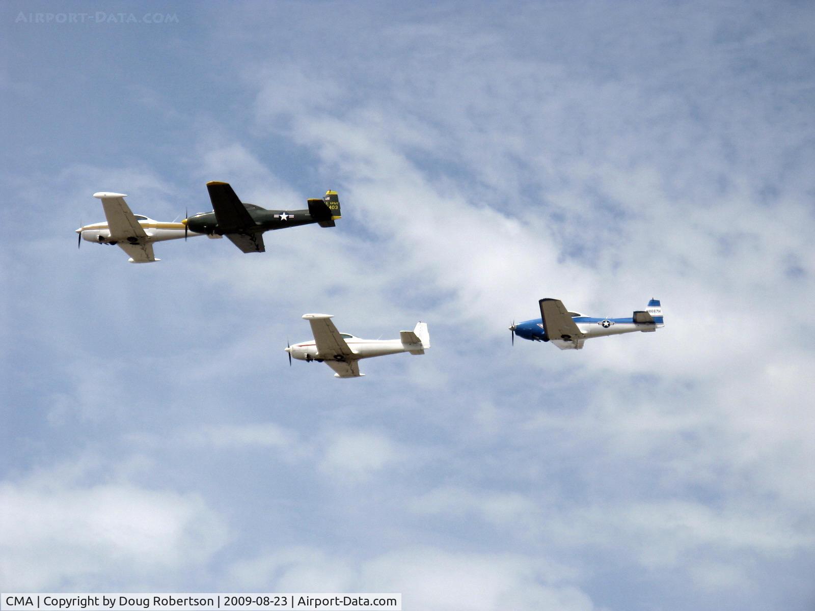 Camarillo Airport (CMA) - NAVIONS 'Wings Over Camarillo' Airshow 2009 formation fly By