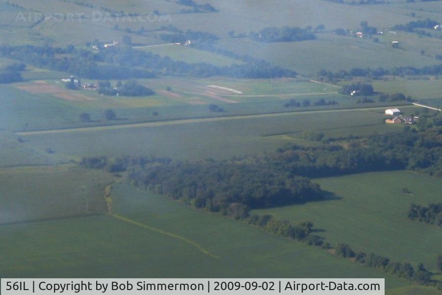Lee Creek Airport (56IL) - Looking SW