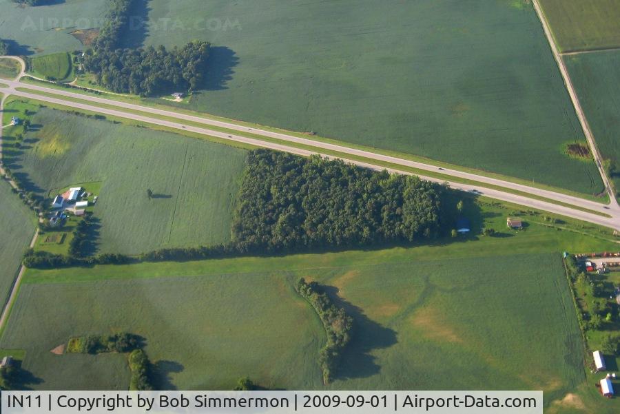 Arrowhead Farm Airport (IN11) - Looking north