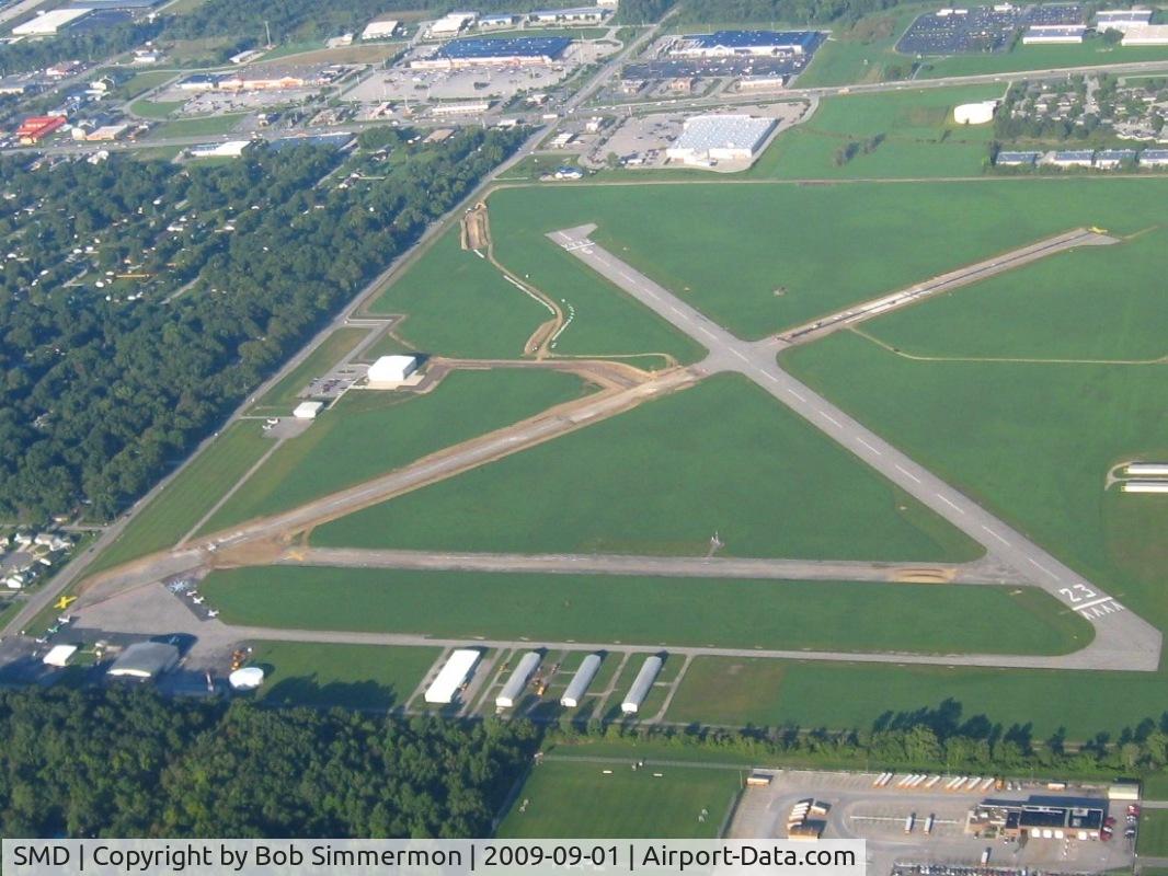 Smith Field Airport (SMD) - Construction work - looking SW