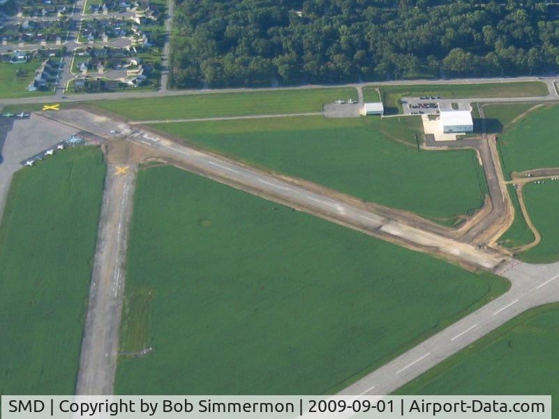 Smith Field Airport (SMD) - Construction work - looking south