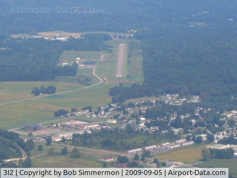 Mason County Airport (3I2) - Looking down RWY 7