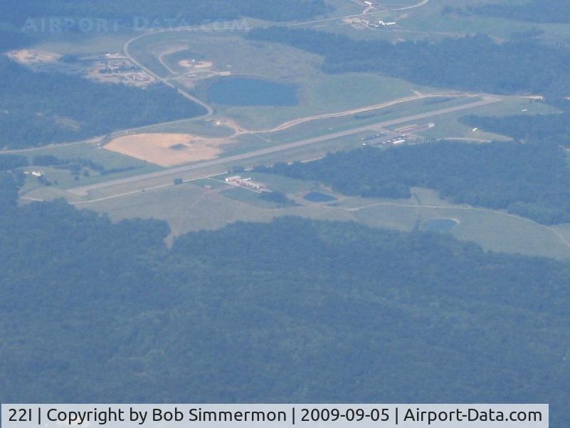 Vinton County Airport (22I) - Looking NE through the summer haze