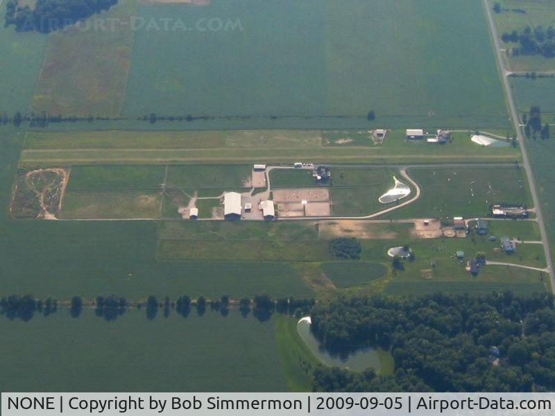 NONE Airport - Uncharted farm strip on Adams Rd. near New California, Ohio.