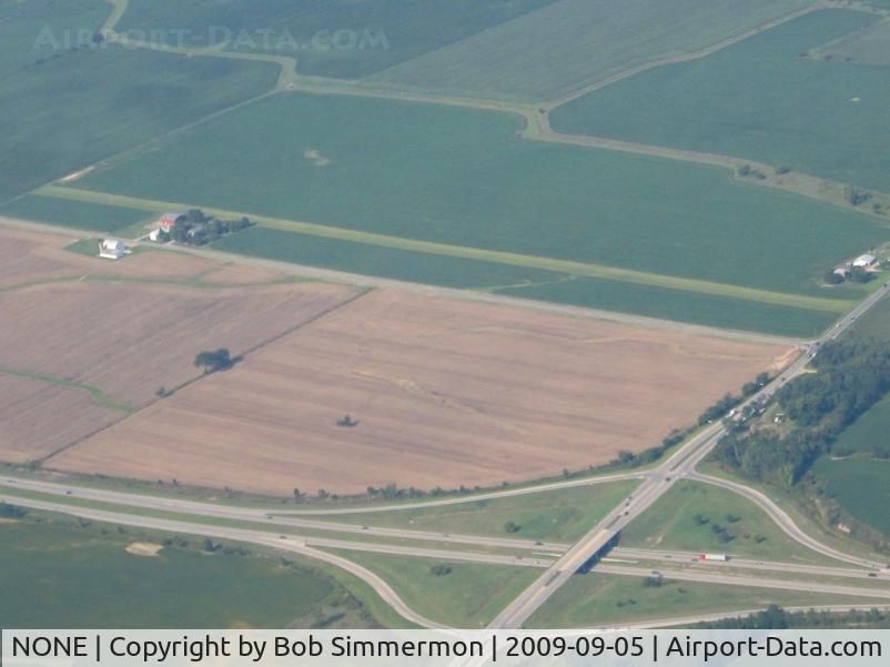 NONE Airport - Uncharted farm strip at the corner of Watkins-California Rd. and Rt. 42, Plain City, Ohio