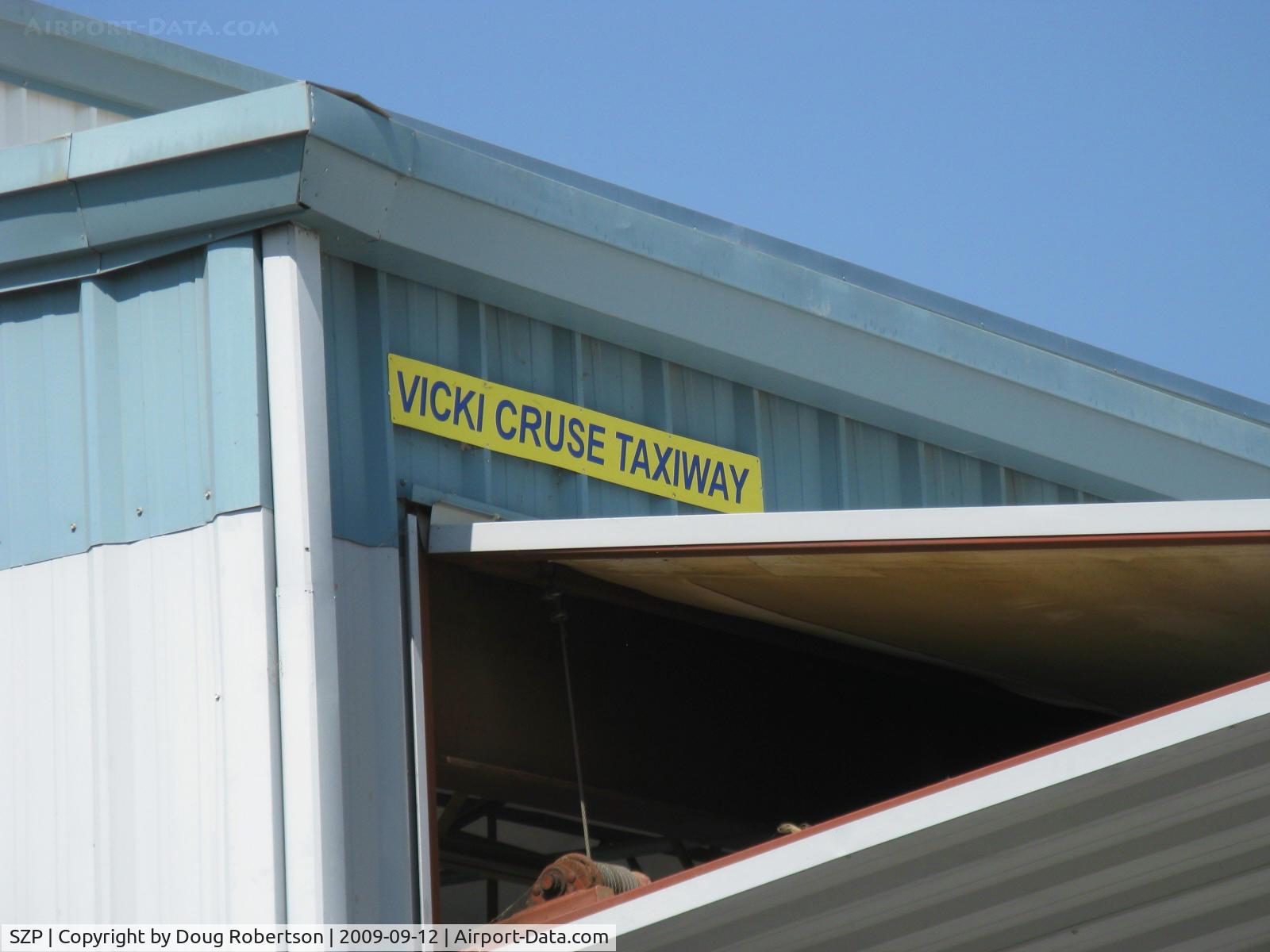 Santa Paula Airport (SZP) - Vicki Cruse Taxiway-renamed in memory of her