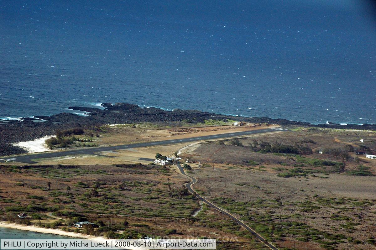 Kalaupapa Airport, Kalaupapa, Hawaii United States (PHLU) - Overflying Kalaupapa on the way from MKK to OGG