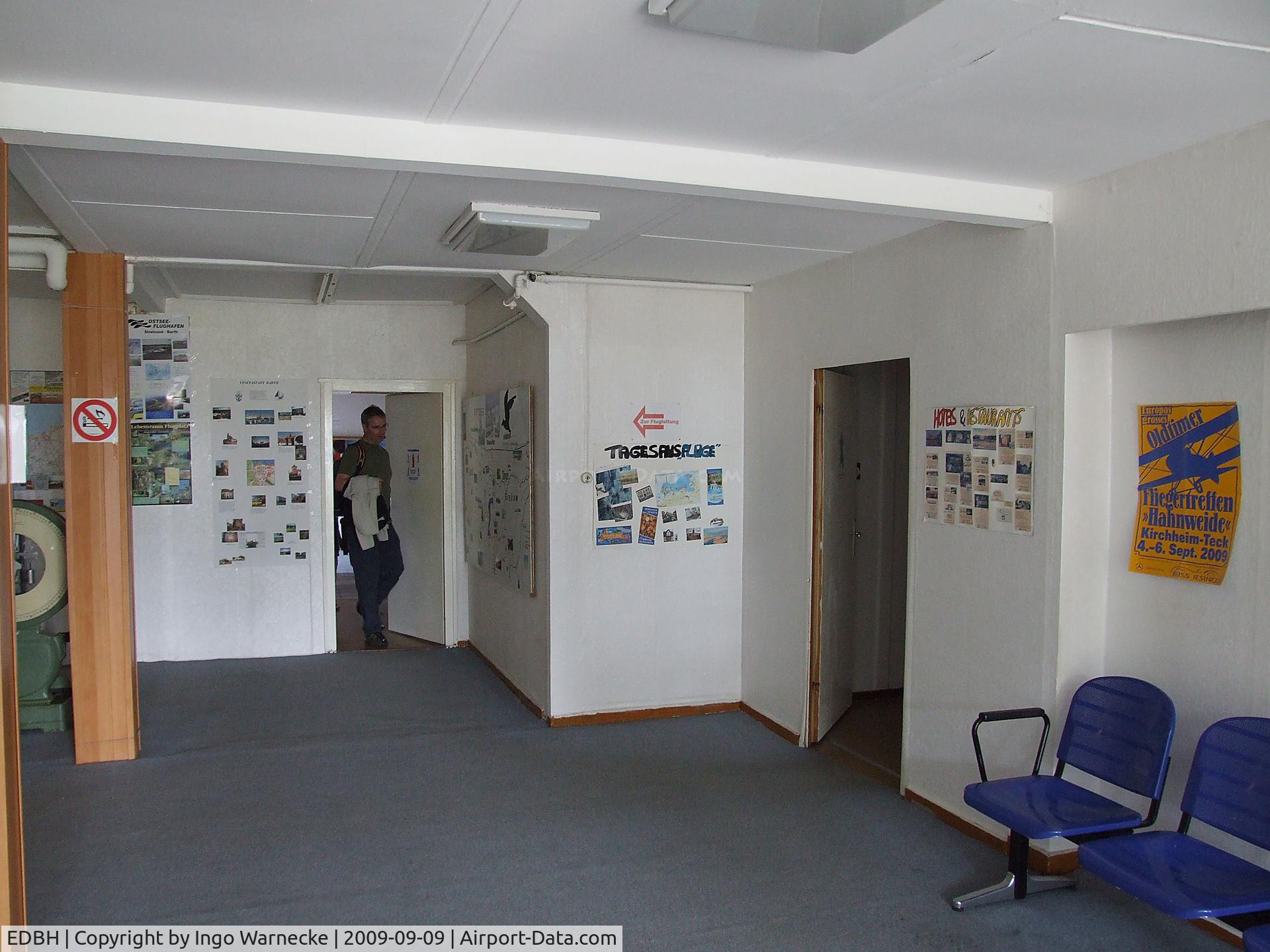 Barth Airport, Barth, Mecklenburg-Vorpommern Germany (EDBH) - Ostseeflughafen Stralsund / Barth, inside the terminal