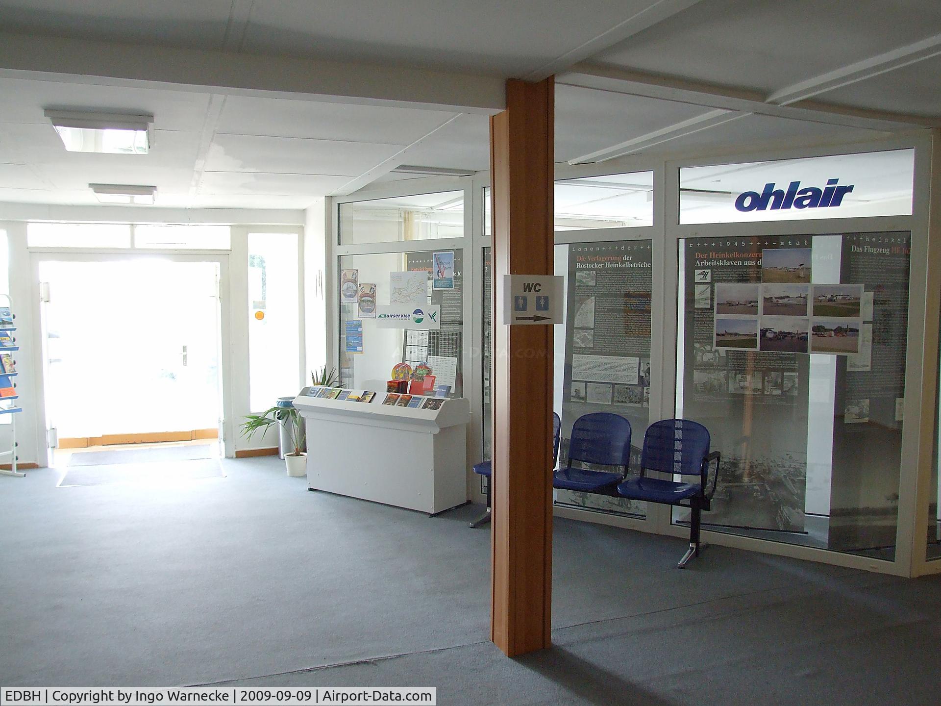 Barth Airport, Barth, Mecklenburg-Vorpommern Germany (EDBH) - Ostseeflughafen Stralsund / Barth, inside the terminal
