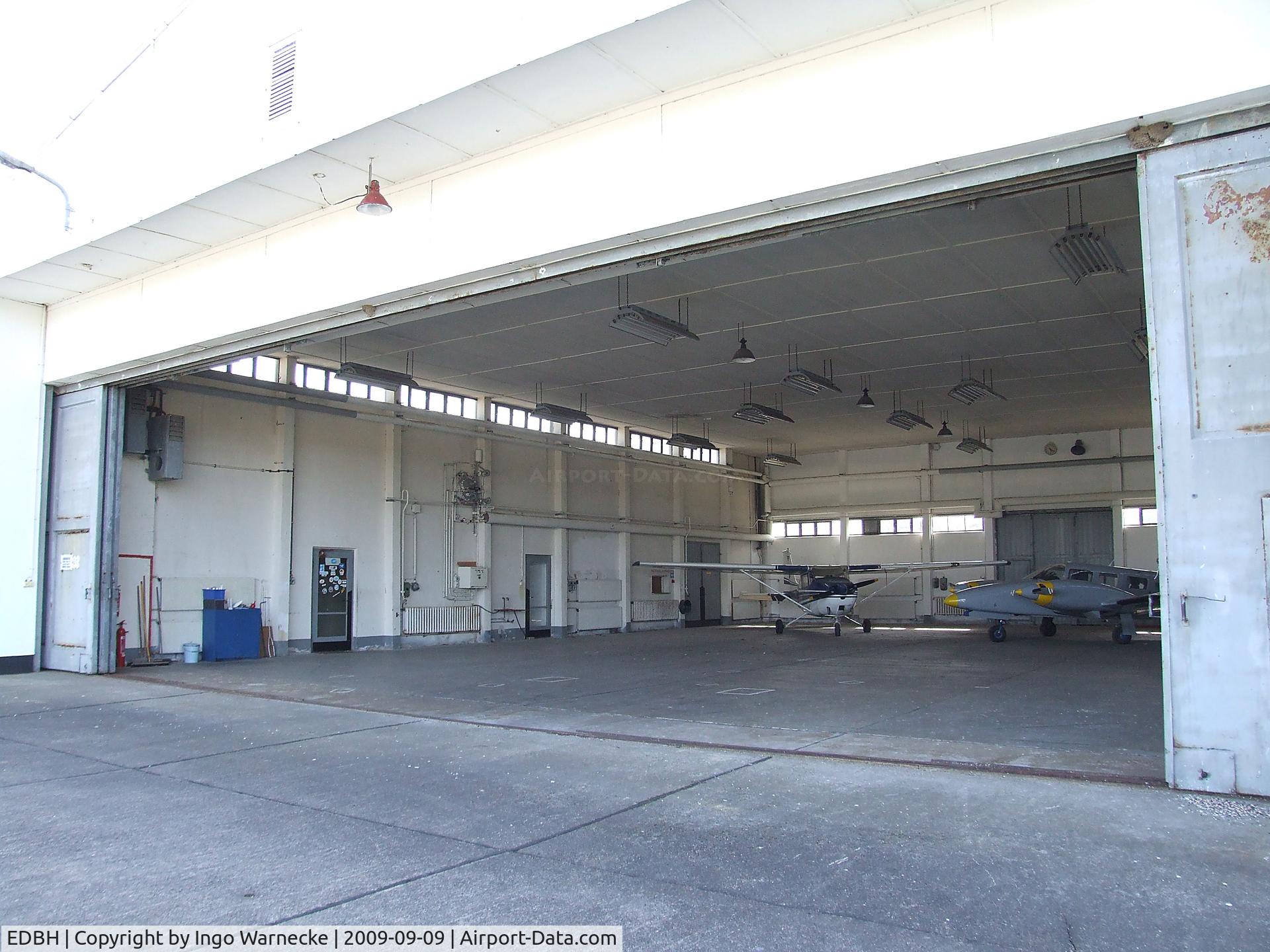 Barth Airport, Barth, Mecklenburg-Vorpommern Germany (EDBH) - Ostseeflughafen Stralsund / Barth, inside hangar 