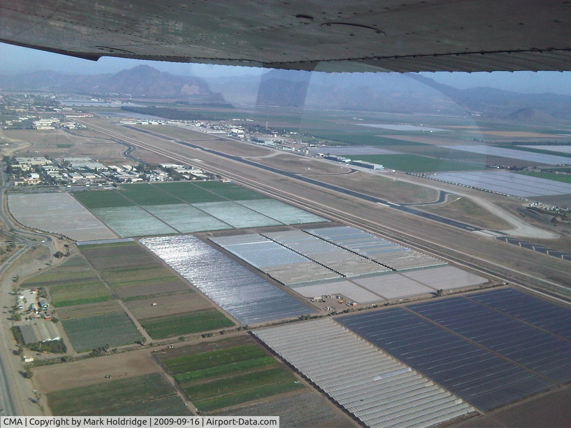 Camarillo Airport (CMA) - Departing Right Crosswind, Rnwy 26 in N1748D