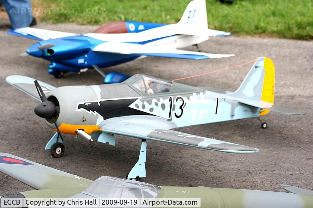 City Airport Manchester, Manchester, England United Kingdom (EGCB) - Large scale model of a Focke-Wulff FW190 at the Barton fly in and Open Day