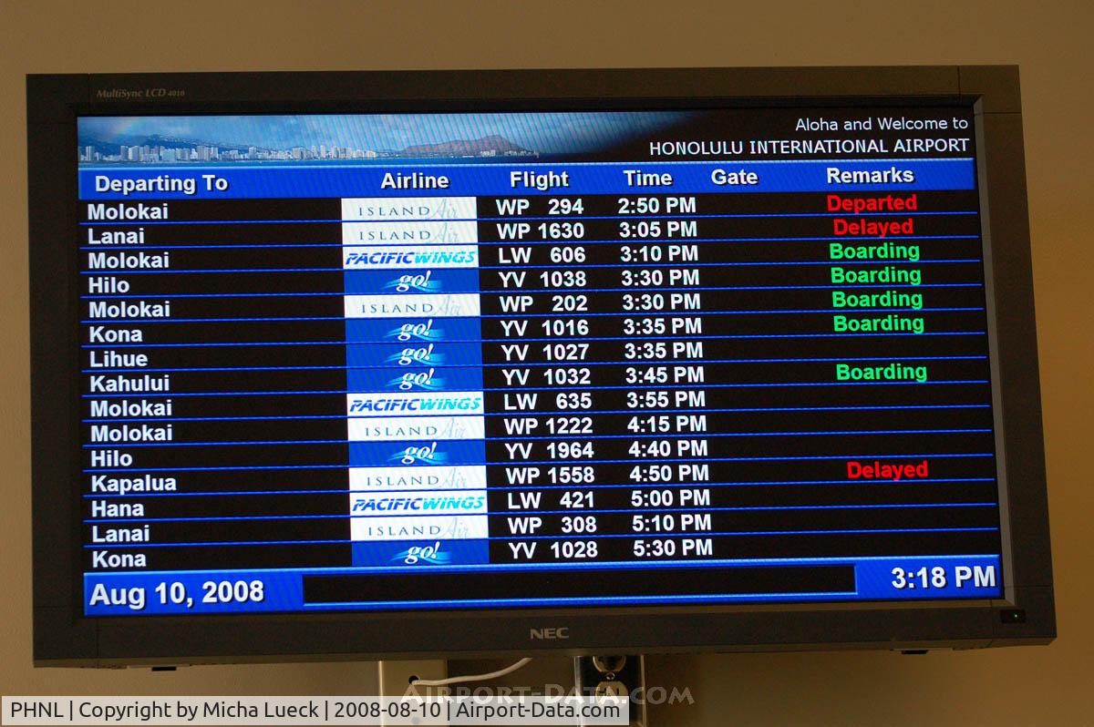 Honolulu International Airport, Honolulu, Hawaii United States (PHNL) - Honolulu