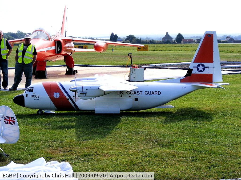 Kemble Airport, Kemble, England United Kingdom (EGBP) - Large scale model of a Hercules at the Kemble Battle of Britain weekend