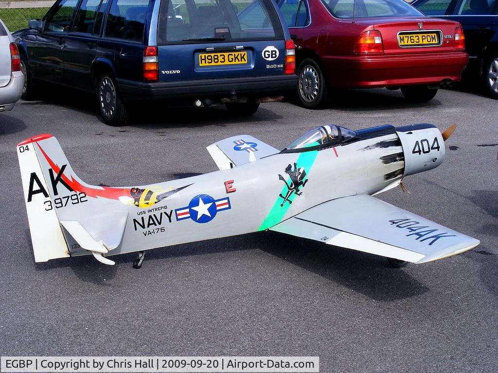 Kemble Airport, Kemble, England United Kingdom (EGBP) - Large scale model of a Douglas Skyraider at the Kemble Battle of Britain weekend