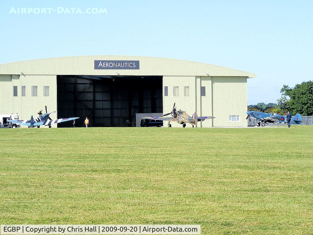 Kemble Airport, Kemble, England United Kingdom (EGBP) - Spitfire and Hurricane of the BBMF with the Rolls Royce PLC Spitfire