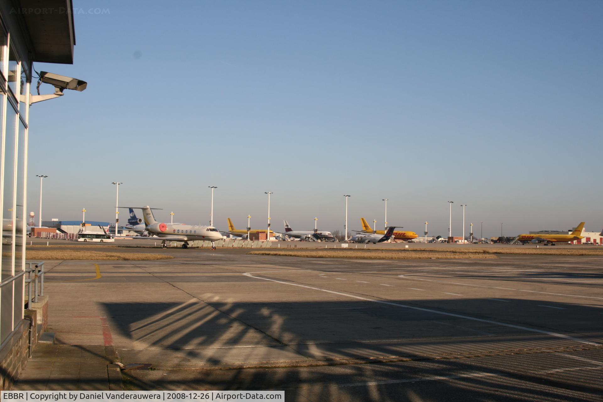 Brussels Airport, Brussels / Zaventem   Belgium (EBBR) - view from General Aviation apron