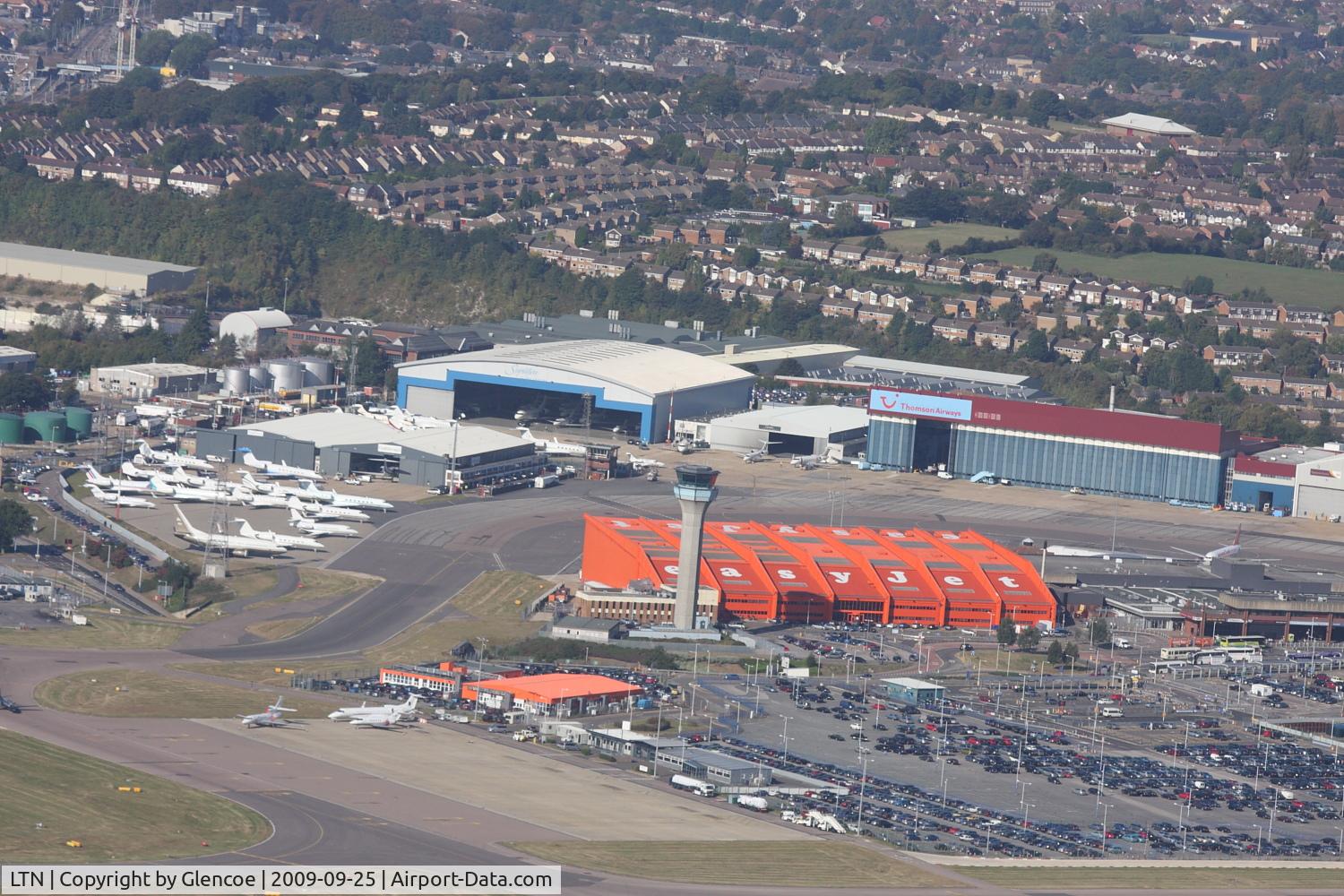 London Luton Airport, London, England United Kingdom (LTN) - Overflying Luton Airport