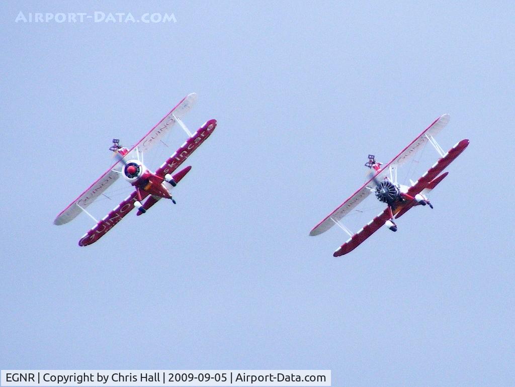 Hawarden Airport, Chester, England United Kingdom (EGNR) - Guinot Wing Walkers displaying at the Airbus families day