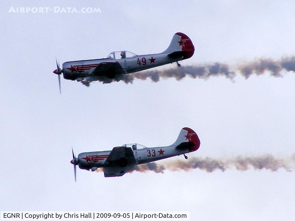 Hawarden Airport, Chester, England United Kingdom (EGNR) - The Yakolovs display team displaying at the Airbus families day