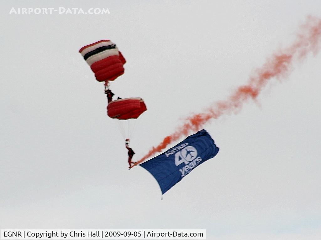 Hawarden Airport, Chester, England United Kingdom (EGNR) - Displaying at the Airbus families day