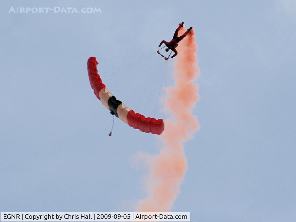 Hawarden Airport, Chester, England United Kingdom (EGNR) - Displaying at the Airbus families day