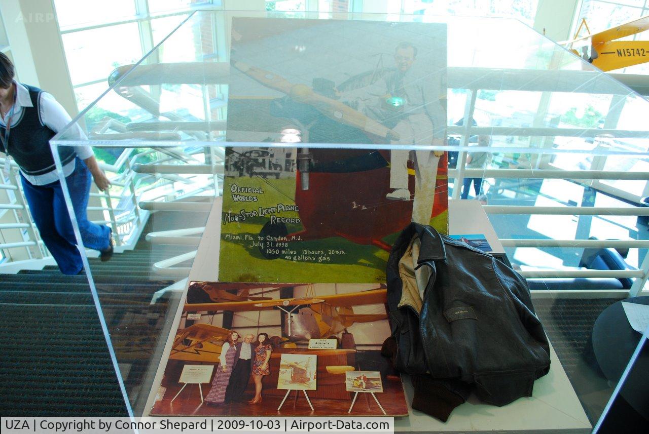 Rock Hill/york Co/bryant Field Airport (UZA) - Display about Bob Bryant's record setting flight