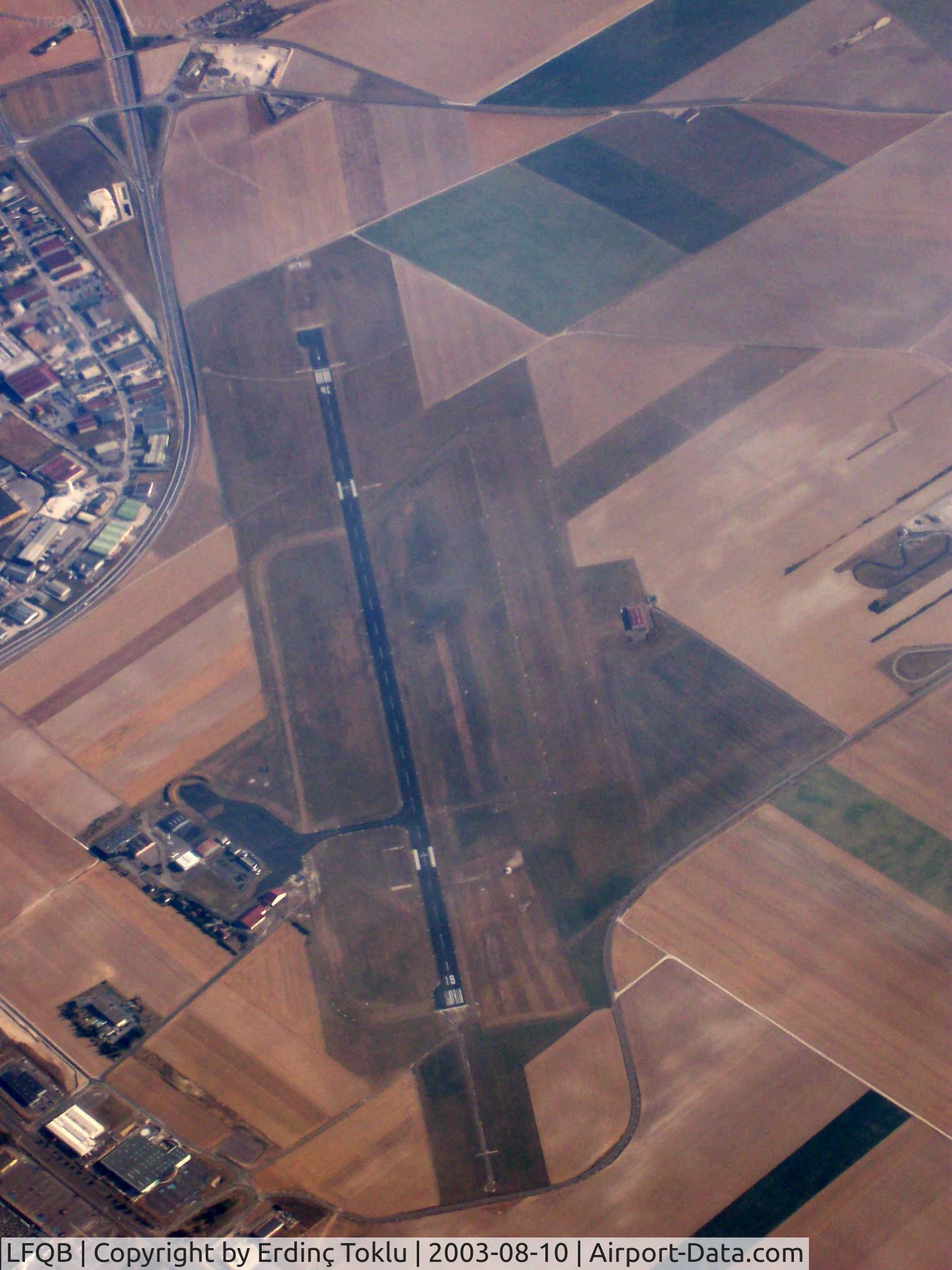 Troyes Barberey Airport, Troyes France (LFQB) - Troyes-Barberey from North (RWY 18 at the bottom)