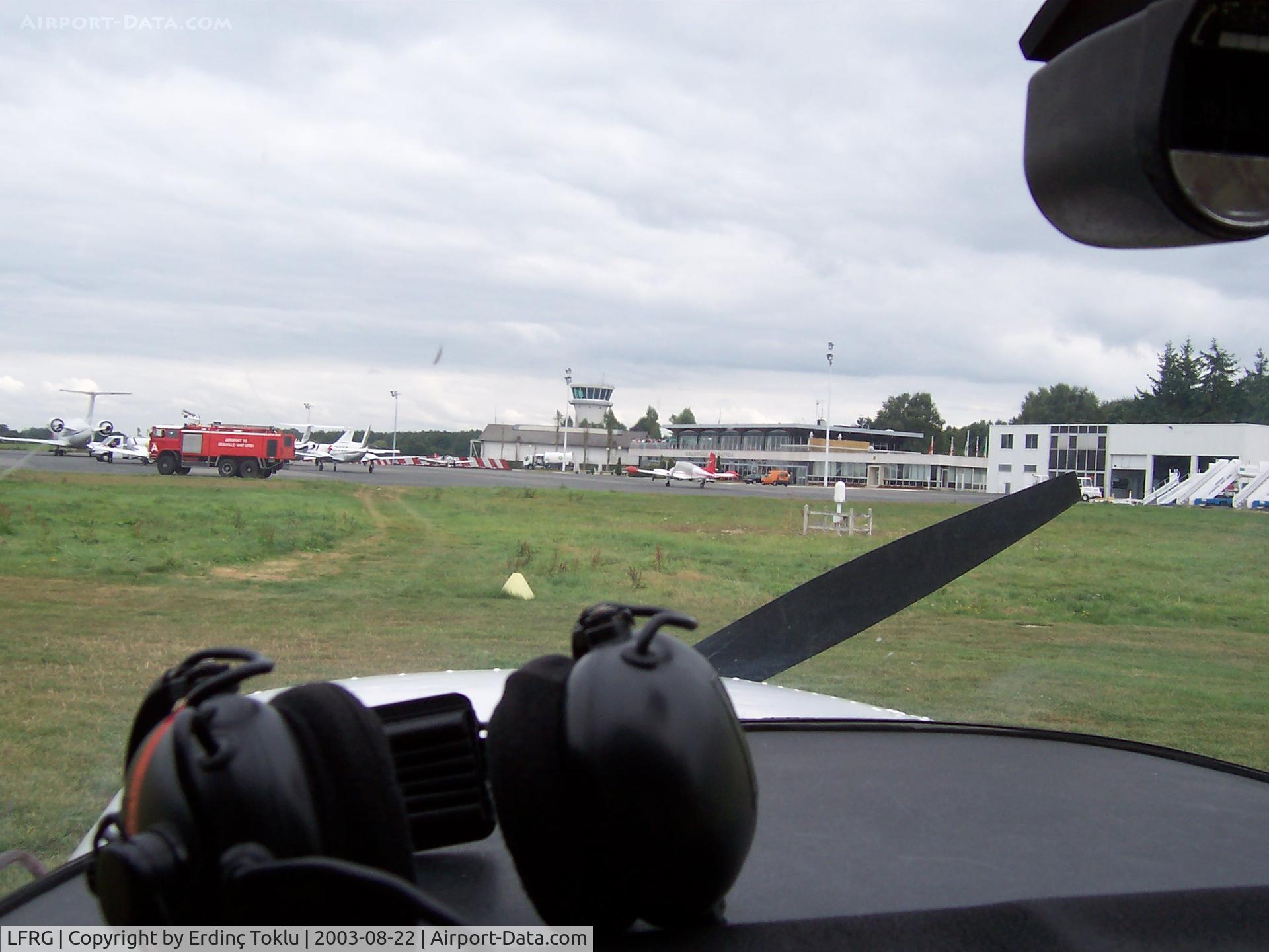 Deauville Saint-Gatien Airport, Deauville France (LFRG) - Deauville-St.Gatien from the grass parking