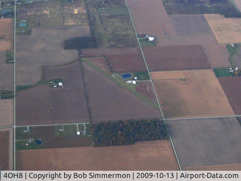 Huffman Farm Airport (4OH8) - Looking north from 7500'