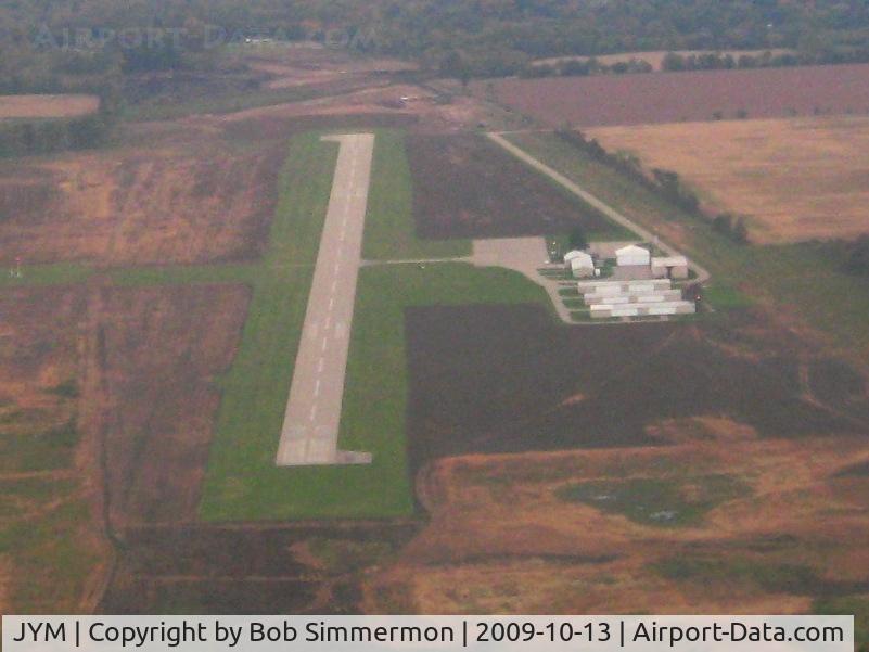 Hillsdale Municipal Airport (JYM) - Looking west