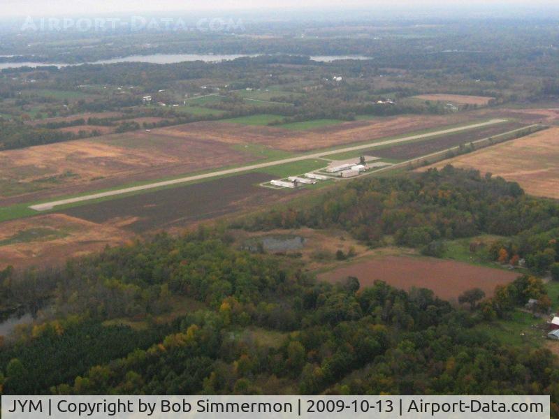 Hillsdale Municipal Airport (JYM) - Looking SW