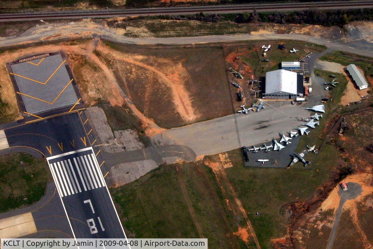 Charlotte/douglas International Airport (CLT) - On the NE side of the airport; on the right you can see the Carolinas Aviation Museum.