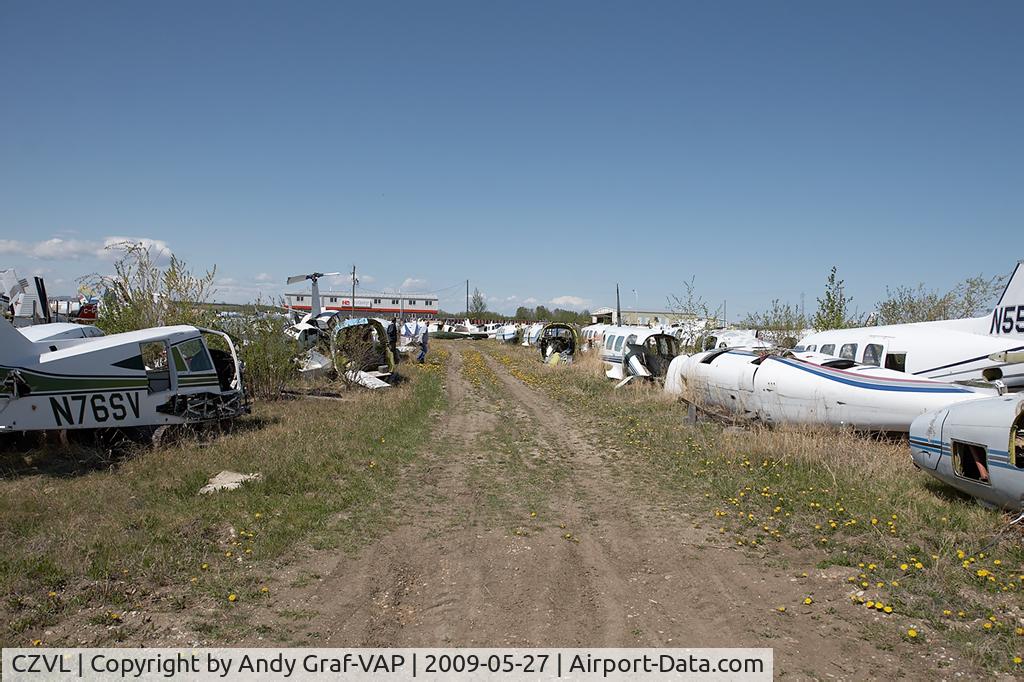 Edmonton/Villeneuve Airport (Villeneuve Airport), Villeneuve, Alberta Canada (CZVL) - Scrap yard at Edmonton Villeneuve 