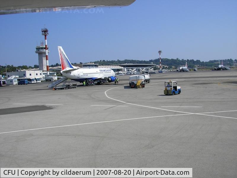 Ioannis Kapodistrias International Airport, Corfu (Kerkyra, Kerkira) Greece (CFU) - Apron
