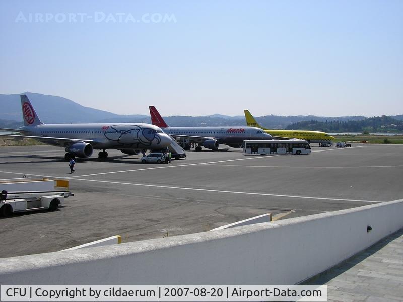 Ioannis Kapodistrias International Airport, Corfu (Kerkyra, Kerkira) Greece (CFU) - Apron