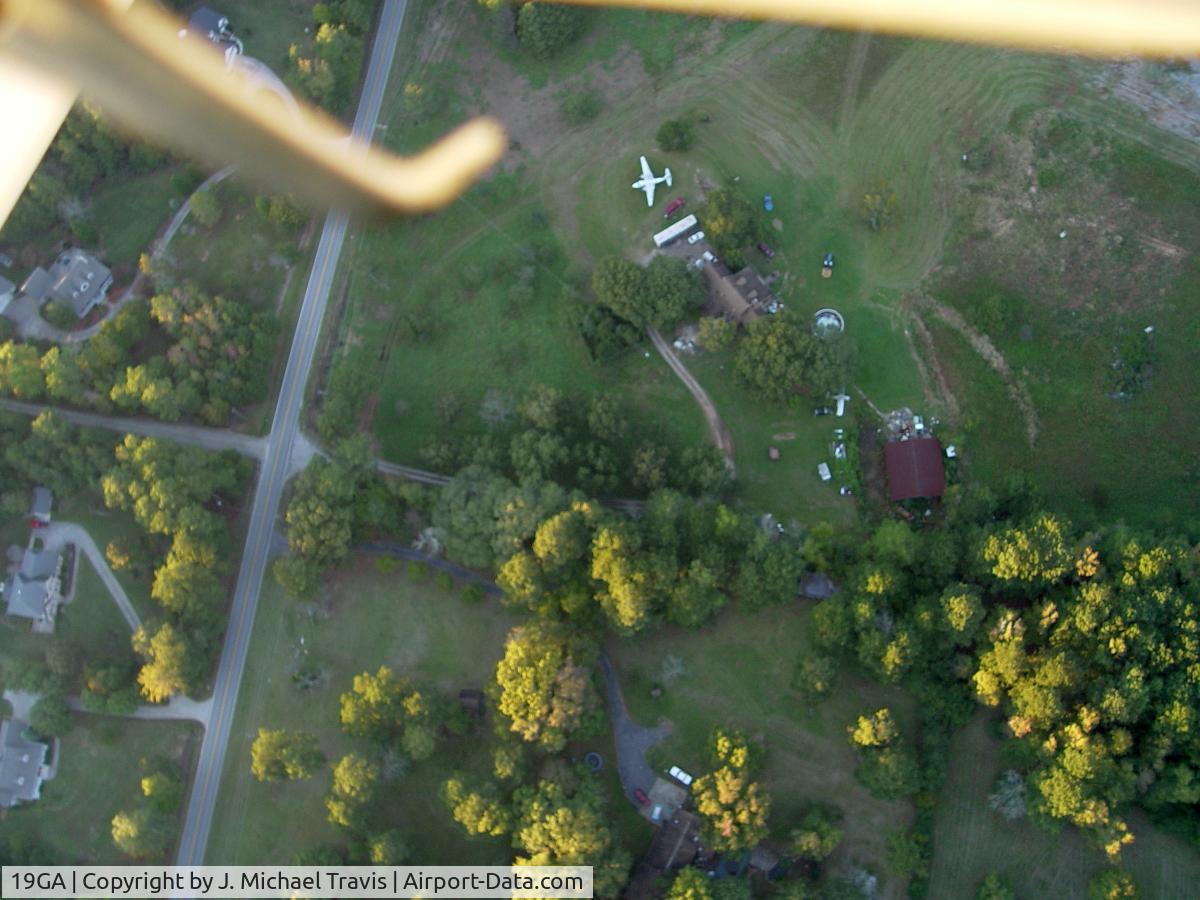 Willow Pond Aviation Inc Airport (19GA) - Flying over Willow Pond.
