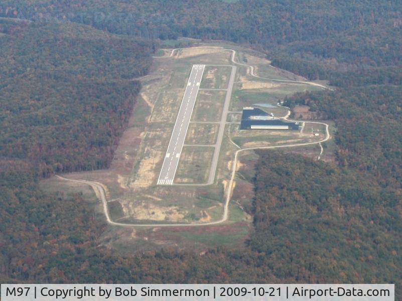 Morehead-rowan County Clyde A. Thomas Regional Airport (M97) - Looking up RWY 2 at the new Moorehead airport.