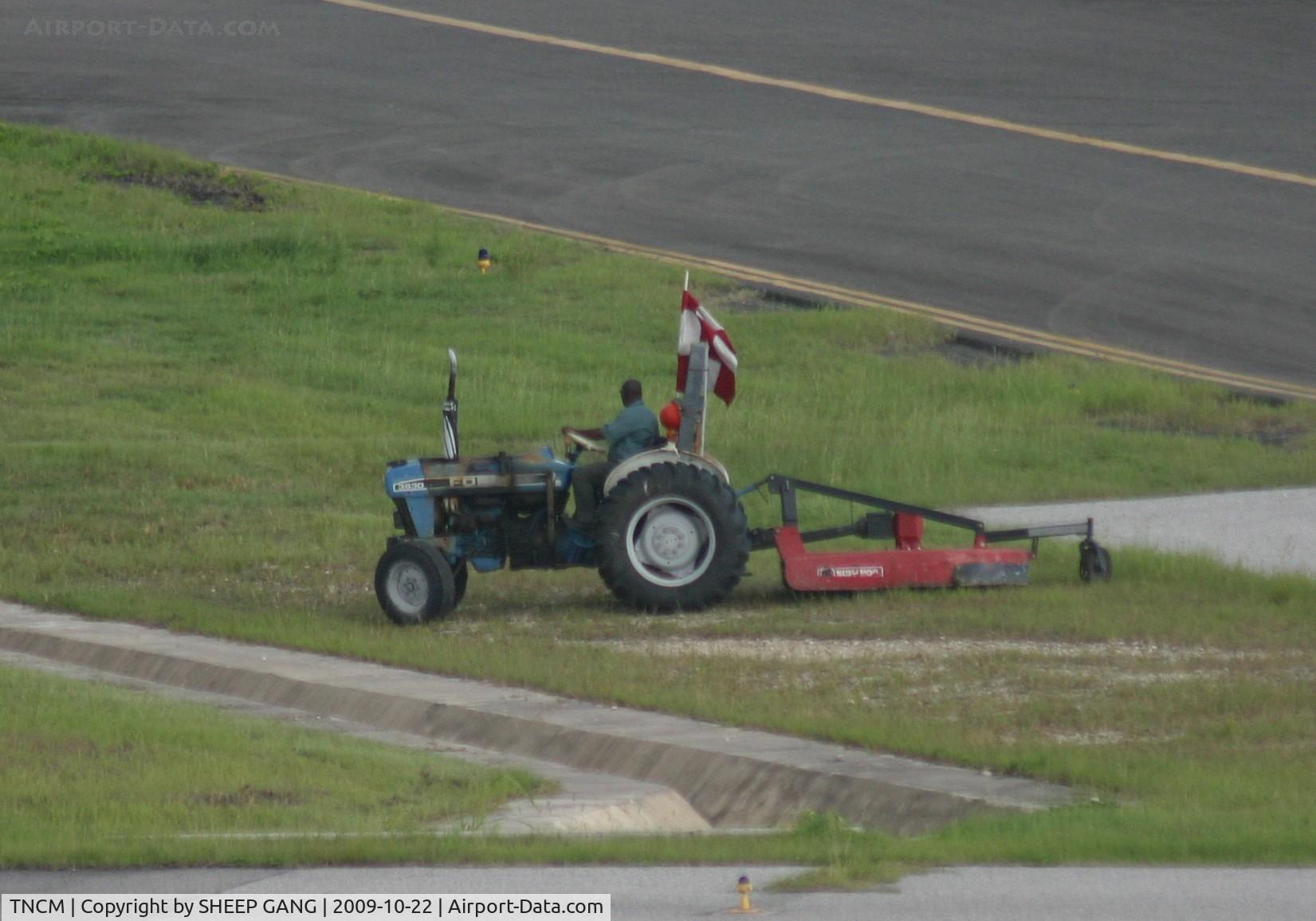 Princess Juliana International Airport, Philipsburg, Sint Maarten Netherlands Antilles (TNCM) - this is what is use to keep the lawn up to date