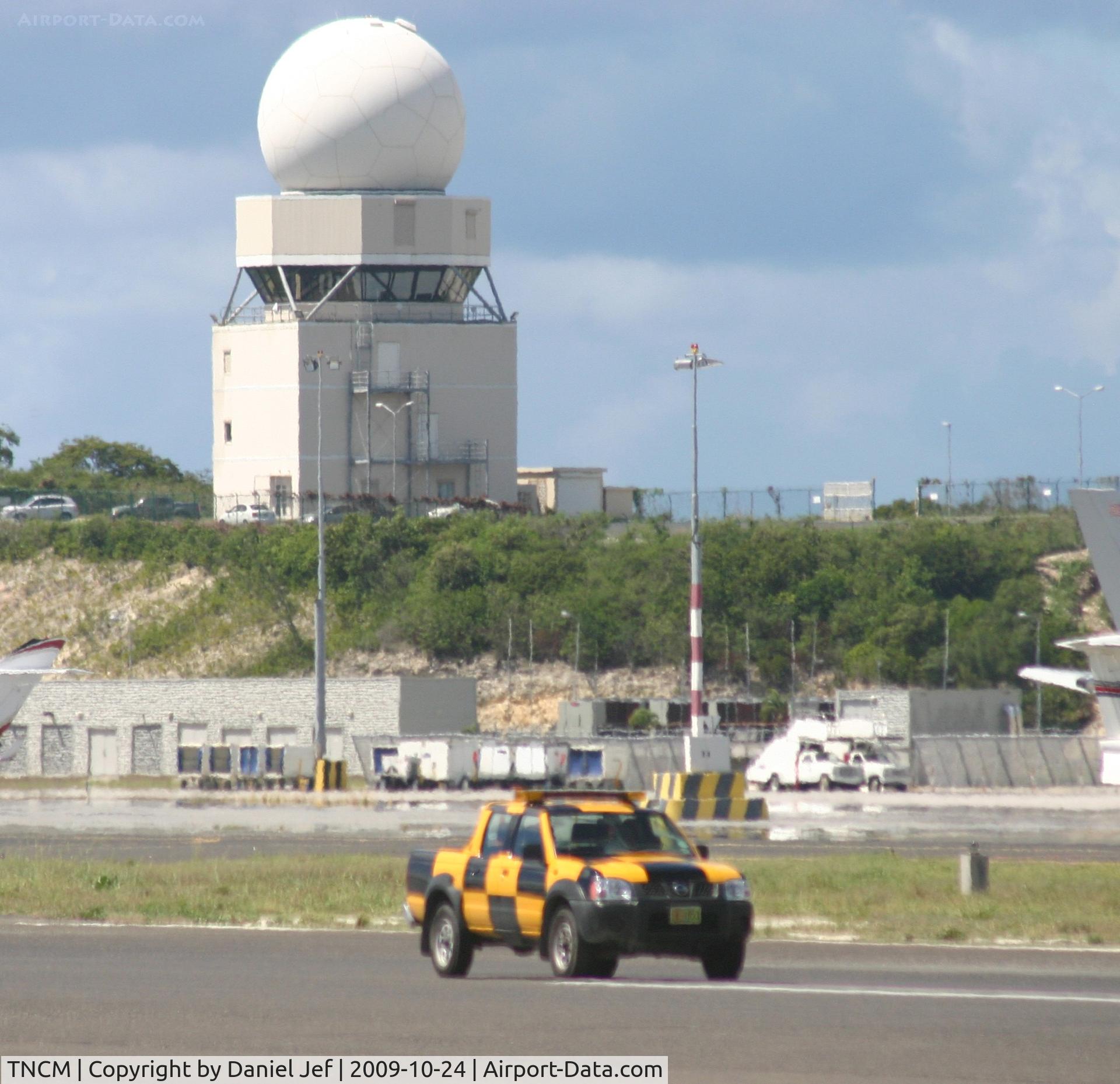 Princess Juliana International Airport, Philipsburg, Sint Maarten Netherlands Antilles (TNCM) - off to a runway inspetion