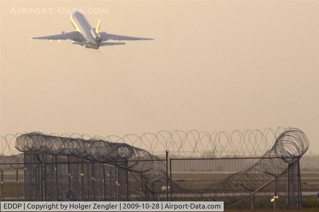 Leipzig/Halle Airport, Leipzig/Halle Germany (EDDP) - Take off in last daylight