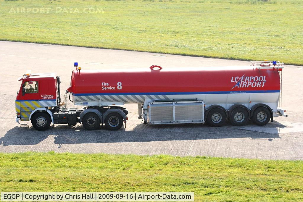 Liverpool John Lennon Airport, Liverpool, England United Kingdom (EGGP) - Fire training at Liverpool Airport