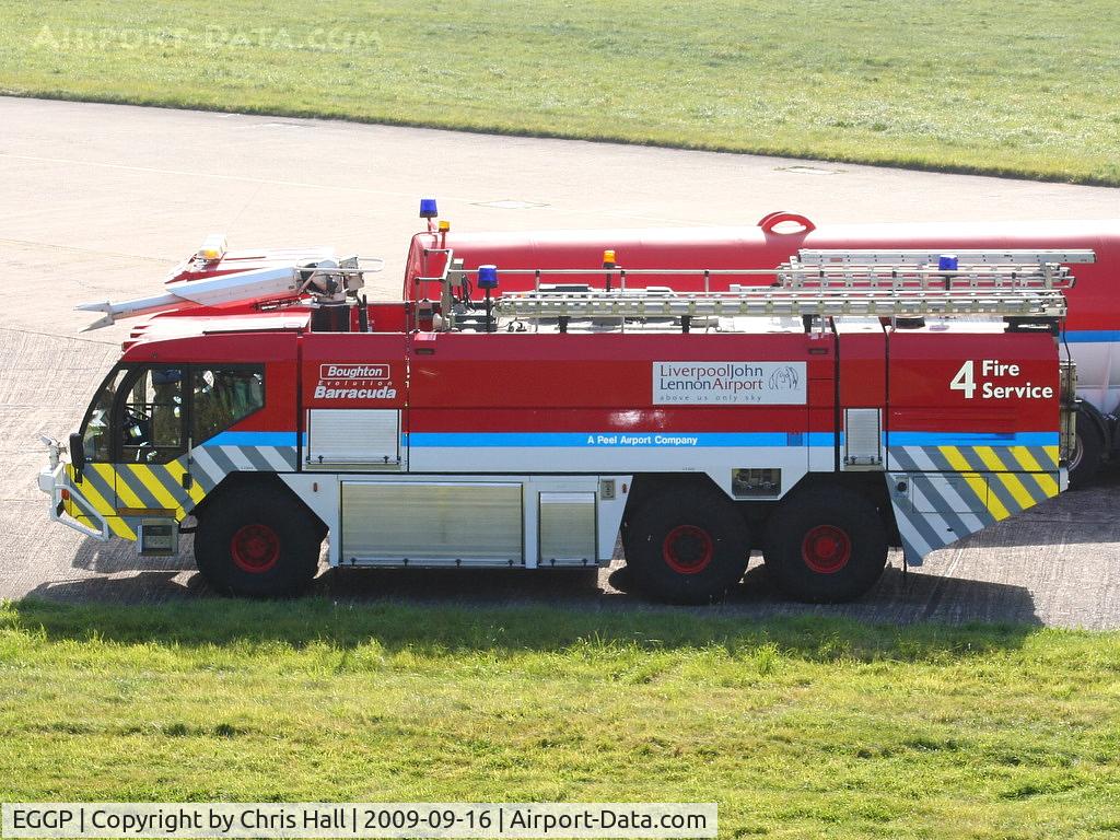 Liverpool John Lennon Airport, Liverpool, England United Kingdom (EGGP) - Fire training at Liverpool Airport
