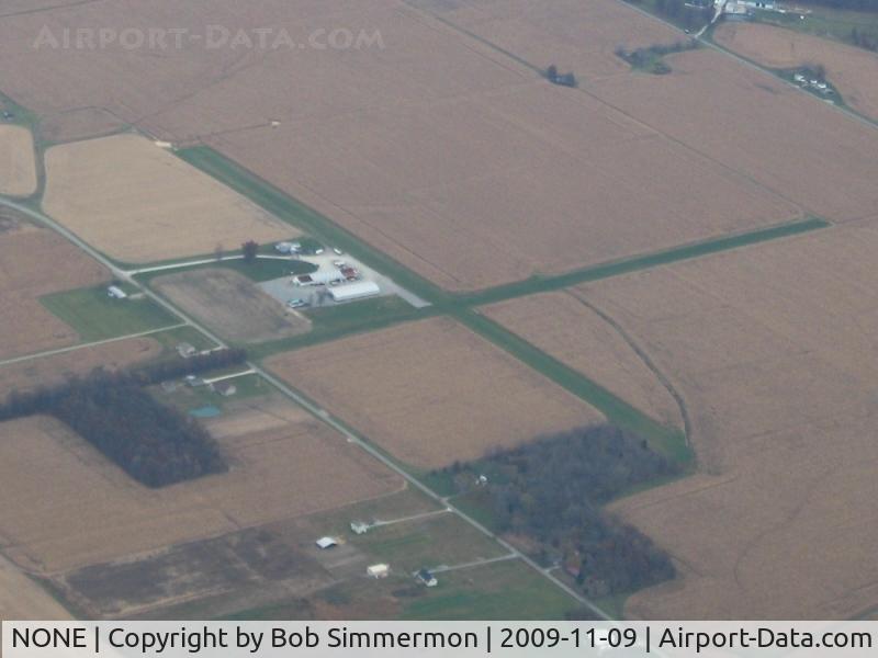 NONE Airport - Uncharted strip on Taylor Pike south of Woodsville, Ohio.