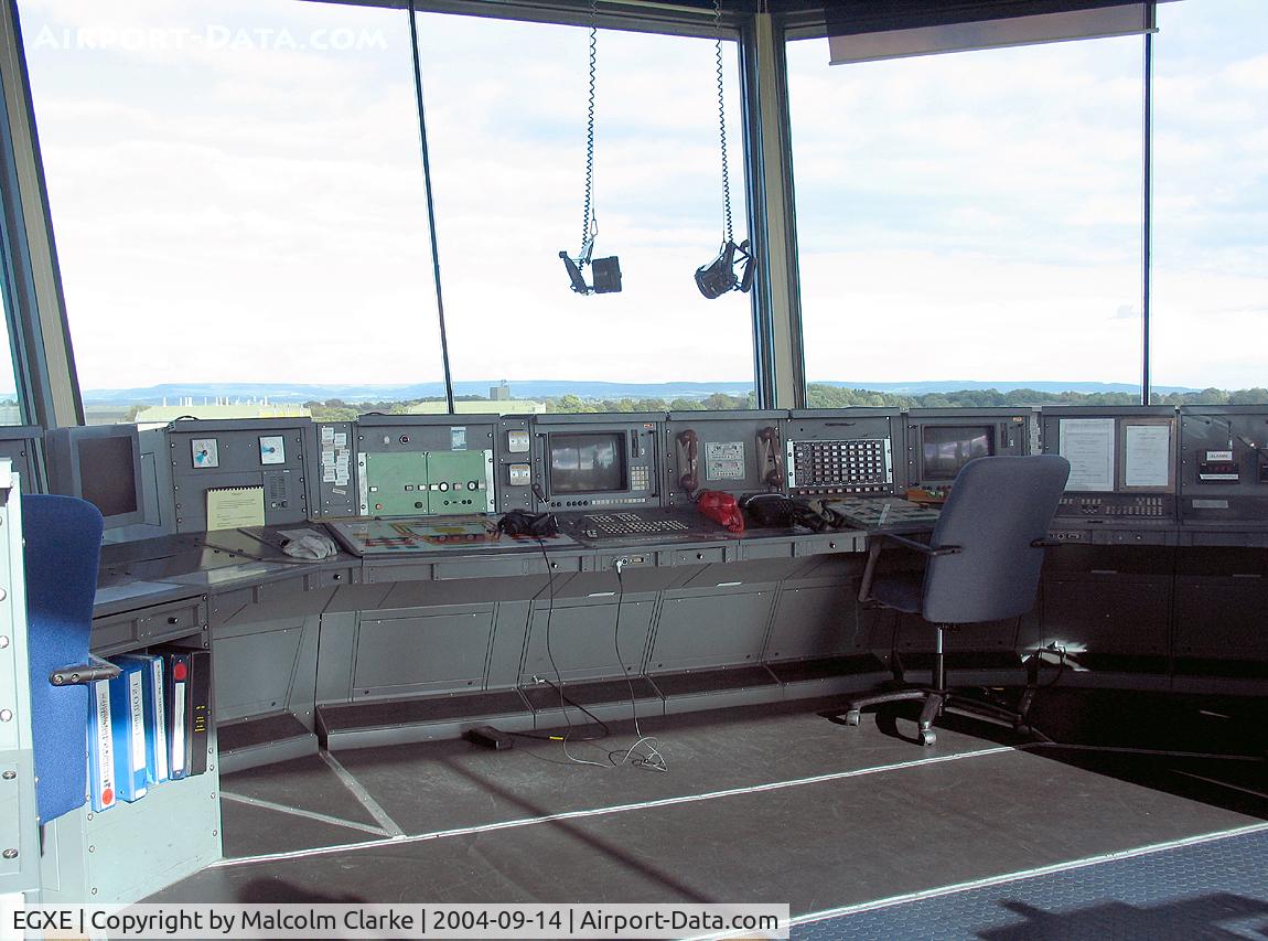 RAF Leeming Airport, Leeming Bar, England United Kingdom (EGXE) - Inside the control tower at RAF Leeming.
