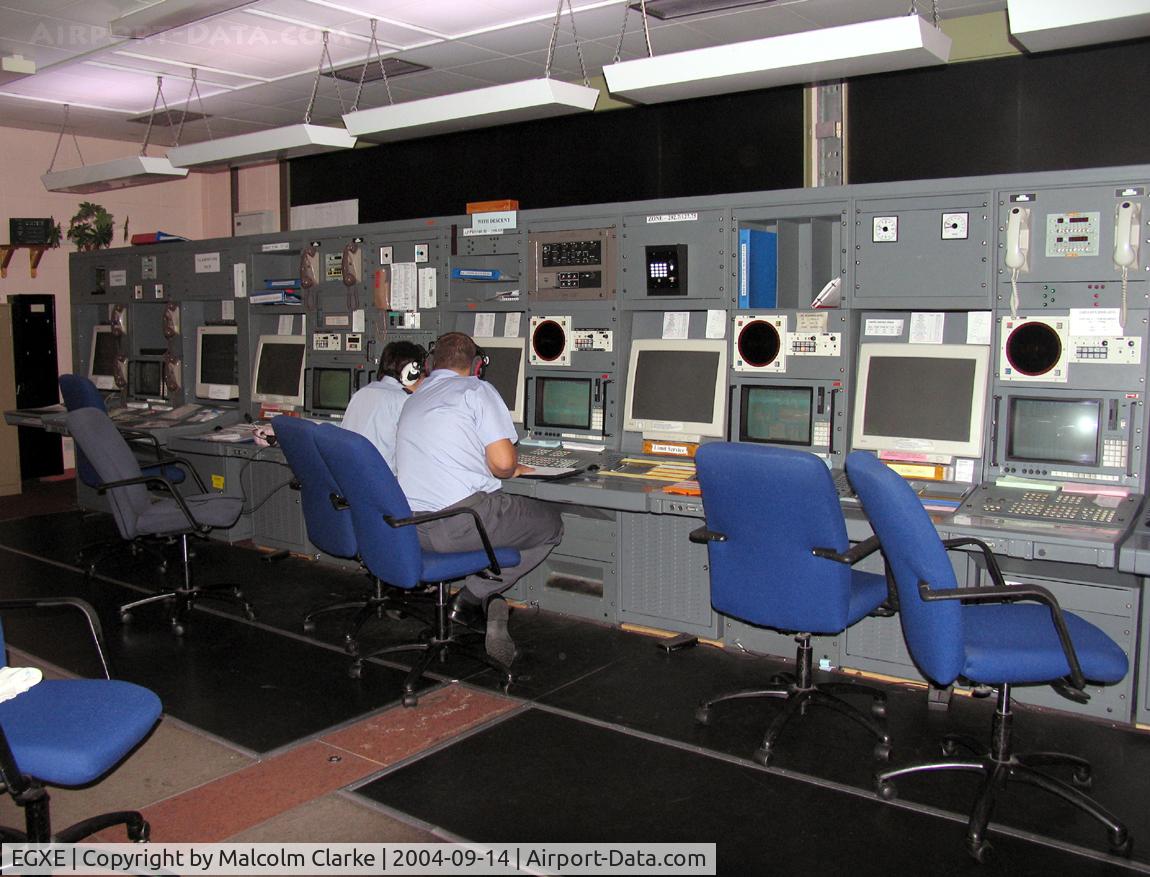 RAF Leeming Airport, Leeming Bar, England United Kingdom (EGXE) - The Approach Room, RAF Leeming control tower.