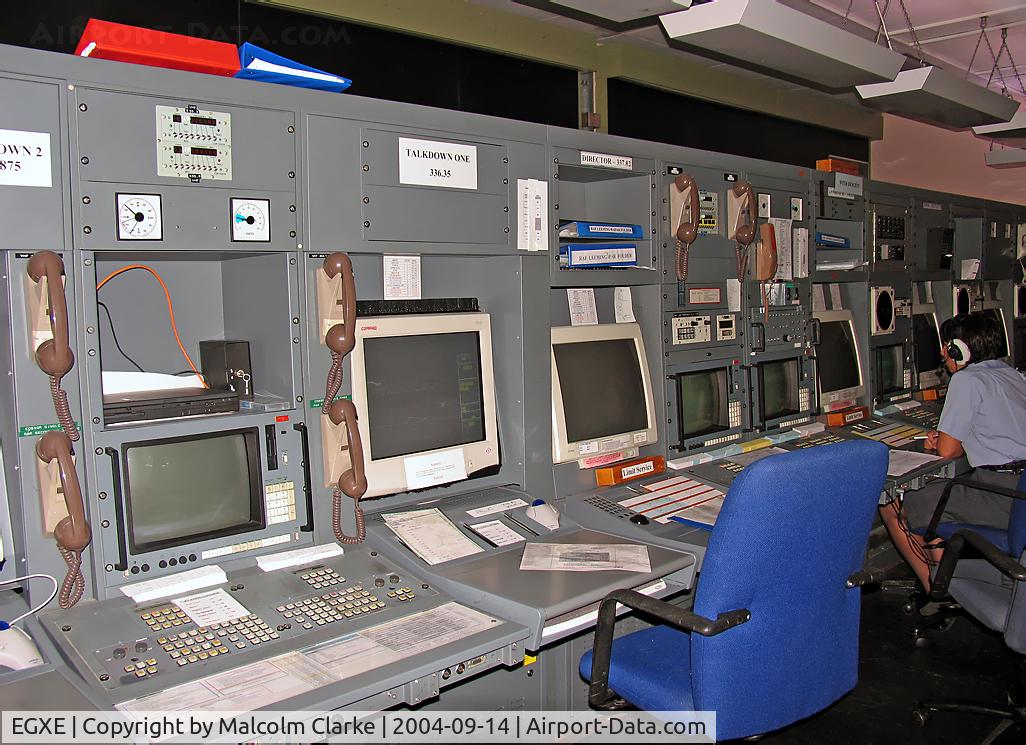 RAF Leeming Airport, Leeming Bar, England United Kingdom (EGXE) - The Approach Room, RAF Leeming control tower.