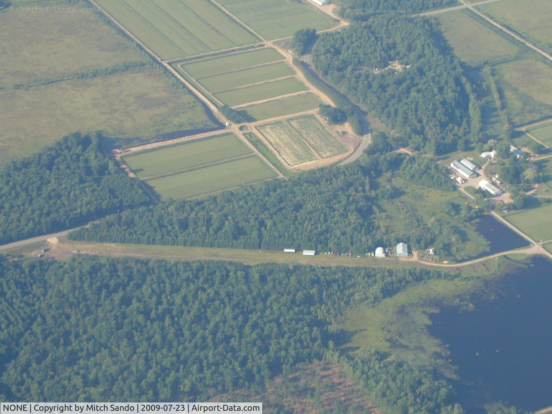 NONE Airport - Bennett Landing Strip in rural Wood County, WI.